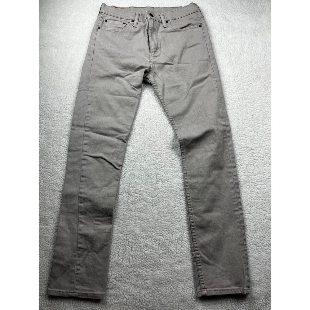 Levis‎ 511 Pants Mens Size 31W 32L Slim Straight  Jeans Flat Front Olive Green